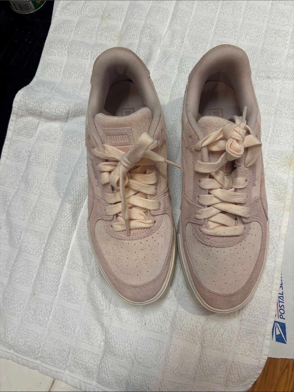 Puma Women's Light Blush Suede Low-Top Sneakers
